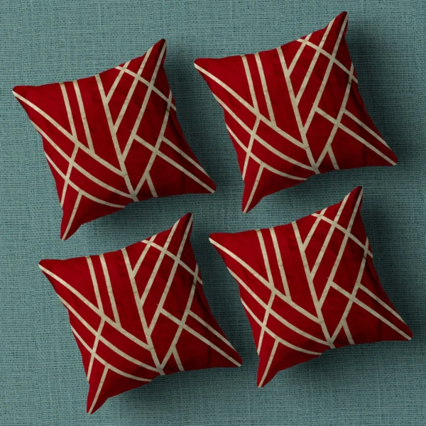Geometric Cushion/Pillow Covers _16 x 16 Inch _Set Of 4 - Image 1