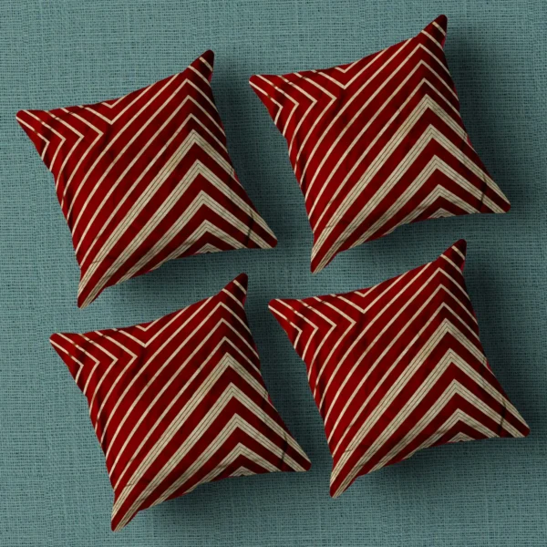 1-min_90_11zon Geometric Cushion/Pillow Covers _16 x 16 Inch _Set Of 4 - Image 1