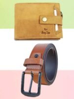 Mens Genuine Leather Wallet And Belt Combo Gift Set For Men |RFID Leather Card Holder and Belt Combo Box | Leather Wallet and Belt Gift Hamper for Men