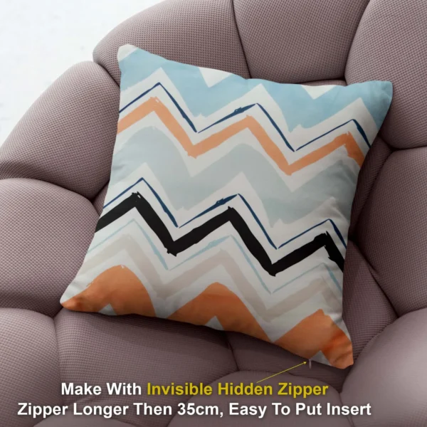 2-min_124_11zon Multicolor Geometrical Printed Graphic Cotton Cushion Covers16x16 Inch_Set Of 4 - Image 2