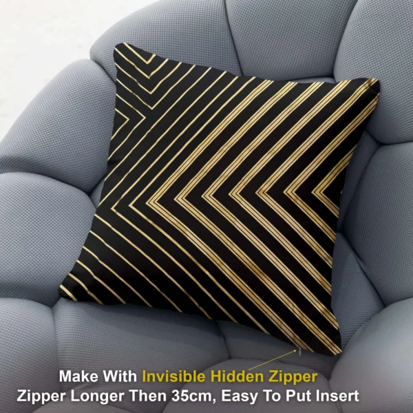 2-min_73_11zon Striped Cushion/Pillow Covers _16 x 16 Inch _Set Of 4 - Image 2