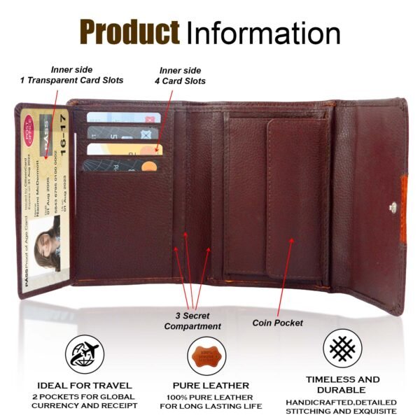 Ladies Clutch & Waist Belt Combo |Casual Jeans Belt Combo Gift For Women |RFID Leather Card Holder and Casual Belt Combo Gift For Girlfriend|Gift For Women - Image 7