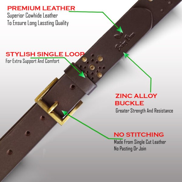 Genuine Leather Handbag & Belt Combo Gift Set For Women |RFID Leather Purse and Casual Jeans Belt Combo Gift For Girlfriend | Leather Clutch and Belt Gift Hamper for Women_Black - Image 5