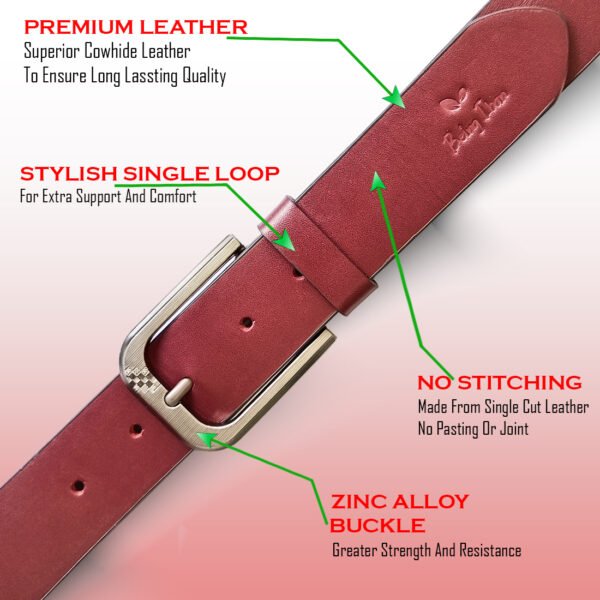 Genuine Leather Handbag & Belt Combo Gift Set For Women |RFID Leather Purse and Casual Jeans Belt Combo Gift For Girlfriend | Leather Clutch and Belt Gift Hamper for Women - Image 6