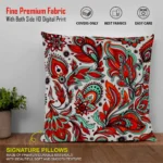 Cotton Jaipuri 16x16 Inch Hand Block Print Square Cushion Cover_Set Of 4 - Image 3