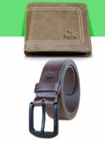 Mens Genuine Leather Wallet And Belt Combo Gift Set For Men |RFID Leather Card Holder and Belt Combo Box | Leather Wallet and Belt Gift Hamper for Men