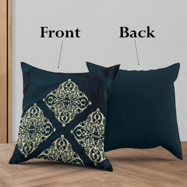 5-min_104_11zon Jacquard Print Velvet Square Cushion Cover 16x16 inch_Set Of 4 - Image 3