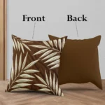 Tropical Leaf Printed Cushion/Pillow Covers _16 x 16 Inch _Set Of 4 - Image 3