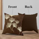 Tropical Leaf Printed Cushion/Pillow Covers _16 x 16 Inch _Set Of 4 - Image 3
