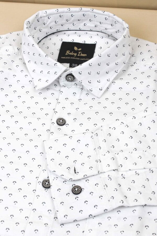 Casual Shirt for Men | Shirt for Men | Men Stylish Shirt | Men Printed Shirt | Men Print Shirt | Men's Shirt_White - Image 3
