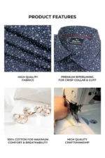 Casual Shirt for Men | Shirt for Men | Men Stylish Shirt | Men Printed Shirt | Men Print Shirt | Blue Full Sleeve Printed Shirt For Men's - Image 2