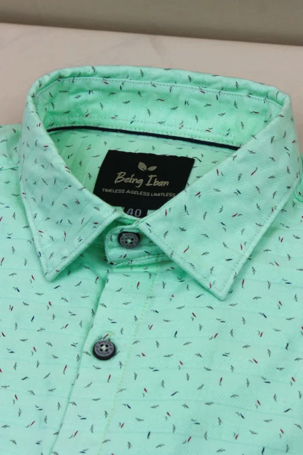 Casual Shirt for Men | Shirt for Men | Men Stylish Shirt | Men Printed Shirt | Men Print Shirt | Micro Print Slim Fit Shirt For Men's - Image 3
