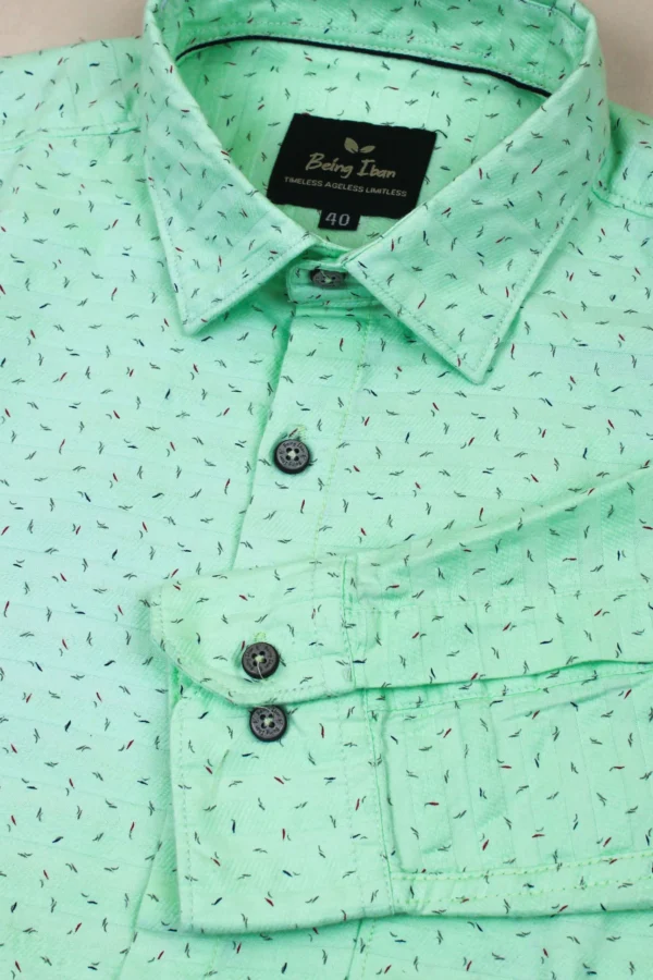 Casual Shirt for Men | Shirt for Men | Men Stylish Shirt | Men Printed Shirt | Men Print Shirt | Micro Print Slim Fit Shirt For Men's - Image 4