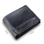 Genuine Leather Wallet for Men_Money Clip Wallet with ID Window Black - Image 6