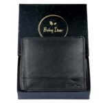 Genuine Leather Wallet for Men_Money Clip Wallet with ID Window Black - Image 5