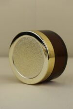 Golden Empty Cosmetic Plastic Containers Jar_Pack OF 5