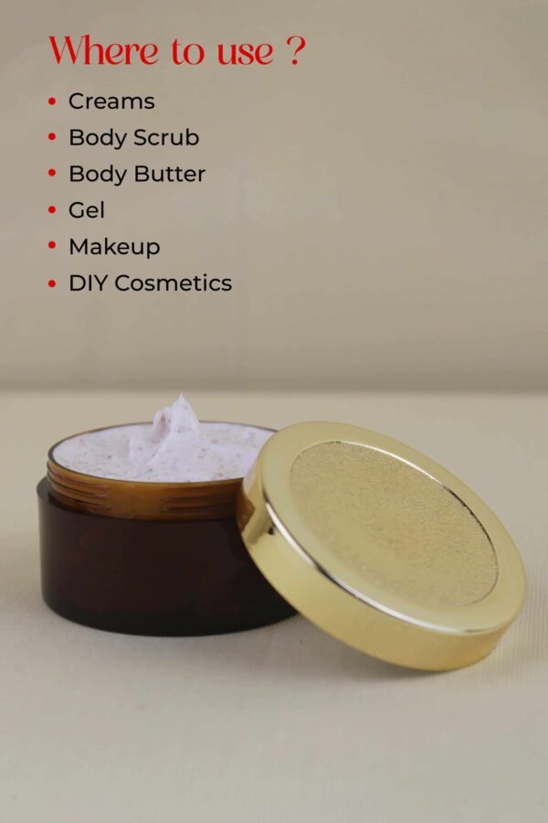 Golden Empty Cosmetic Plastic Containers Jar_Pack OF 5 - Image 4