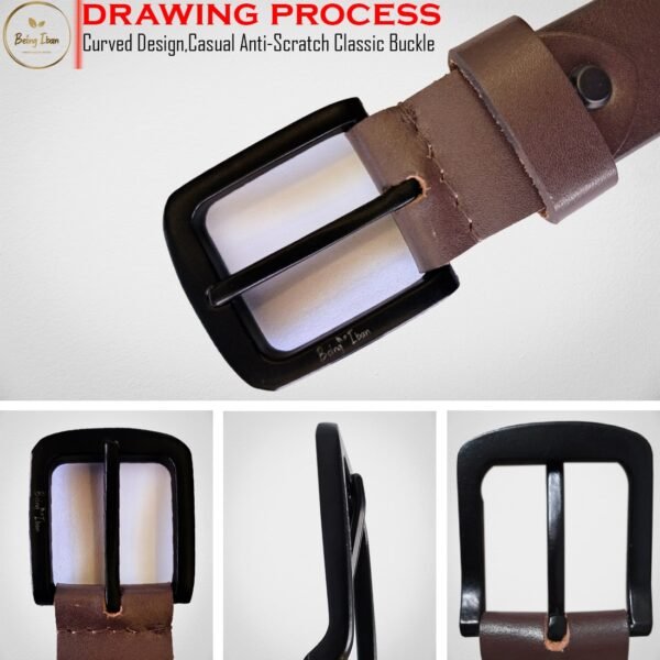 Mens Leather Wallet and Leather Belt Combo | Leather Wallet and Belt Combo Pack | Wallet and Belt Gift Set,Gift for Friend, Boyfriend,Husband,Father, Son etc - Image 2