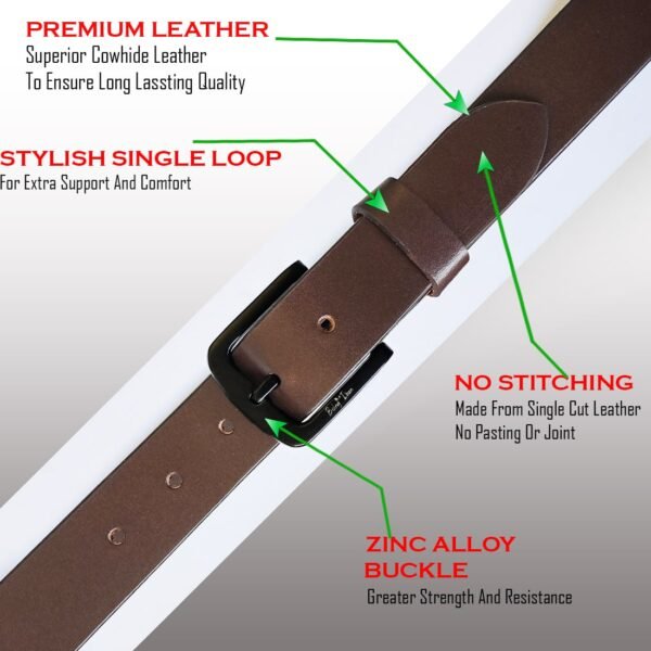 Mens Leather Wallet and Leather Belt Combo | Leather Wallet and Belt Combo Pack | Wallet and Belt Gift Set,Gift for Friend, Boyfriend,Husband,Father, Son etc - Image 5