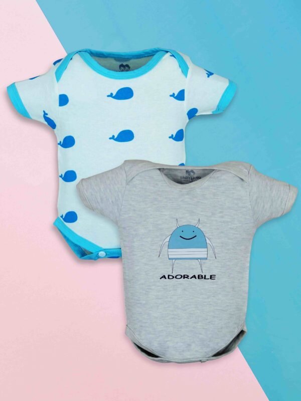 Combo_11zon Unisex Infants Baby Boys And Baby Girls Multi Color Outfit_100% Cotton Pack Of 2 - Image 1