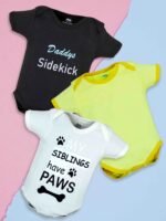 Unisex Infants Baby Boys And Baby Girls Multi Color Outfit_100% Cotton Pack Of 3