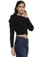 Women Rib Knit Woolen Slim Fit Casual Pullover - Image 2