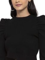Women Rib Knit Woolen Slim Fit Casual Pullover - Image 3