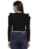 Women Rib Knit Woolen Slim Fit Casual Pullover - Image 4