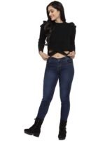 Women Rib Knit Woolen Slim Fit Casual Pullover - Image 5