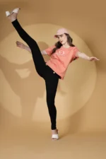 Women High Waisted Black Jegging - Image 6