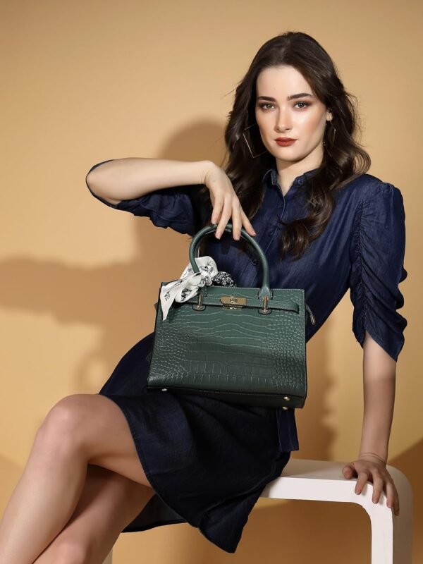 Women Dark Blue Collar Neck Shirt Dress - Image 2