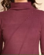 Women Turtle Neck Slim Fit Full Sleeves Top - Image 2