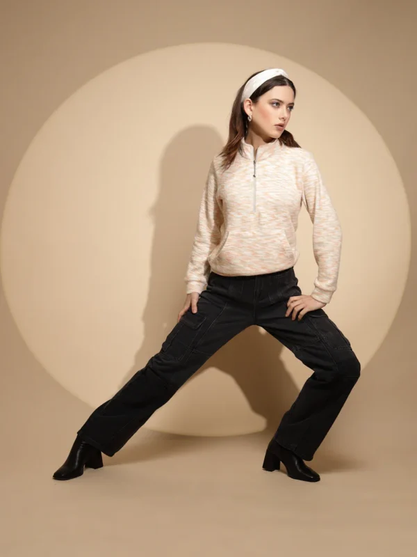 Women Iron Grey Solid Polycotton High Rise Loose Fit Jeans - Image 7