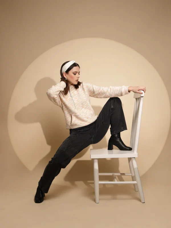 Women Iron Grey Solid Polycotton High Rise Loose Fit Jeans - Image 10