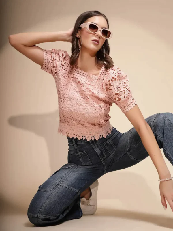 Women's Regular Fit Denim High Rise Blue Jeans - Image 5