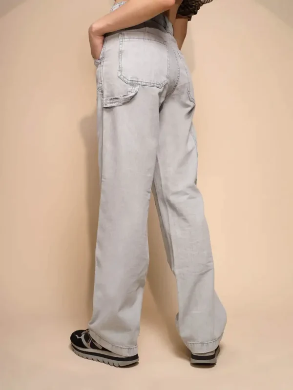 Women's Regular Fit Denim High Rise Grey Jeans - Image 7