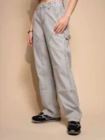 Women's Regular Fit Denim High Rise Grey Jeans - Image 6