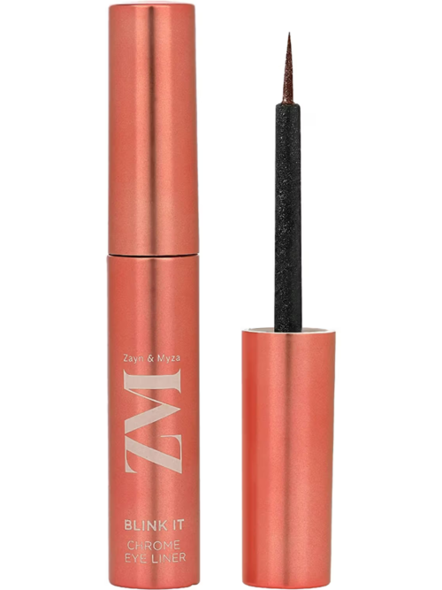 ZM Zayn & Myza Blink It Chrome Eyeliner | Metallic Finish | Smudgeproof, Transfer-proof & Waterproof Formula | Long lasting | Enriched with Rosehip Oil, Lilac Luster - 3.5 G