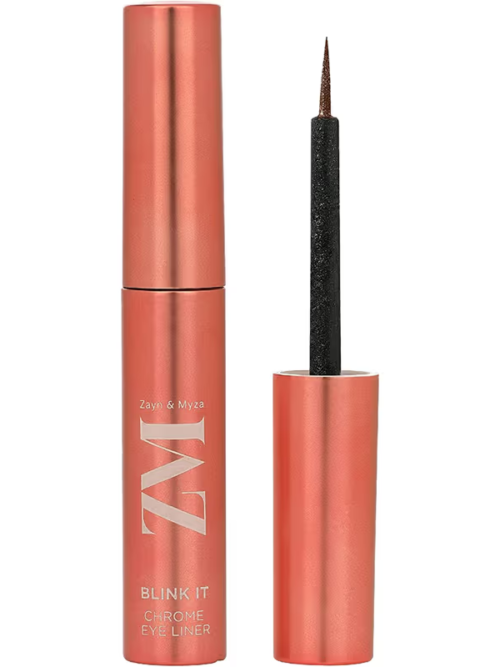 ZM Zayn & Myza Blink It Chrome Eyeliner | Metallic Finish | Smudgeproof, Transfer-proof & Waterproof Formula | Long lasting | Enriched with Rosehip Oil | Copper Glaze - 3.5 G