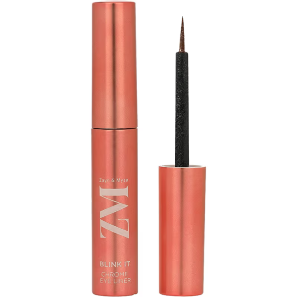 ZM Zayn & Myza Blink It Chrome Eyeliner | Metallic Finish | Smudgeproof, Transfer-proof & Waterproof Formula | Long lasting | Enriched with Rosehip Oil | Copper Glaze - 3.5 G - Image 1