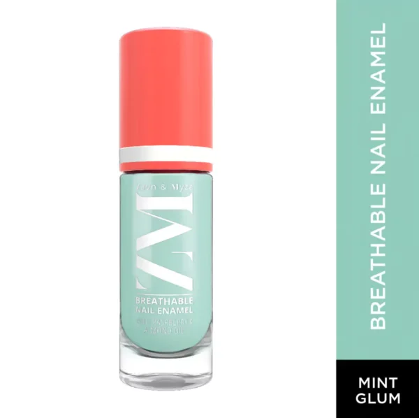 Zayn & Myza Breathable High Gloss Nail Polish, 6 ml, Mint Glum - Image 1