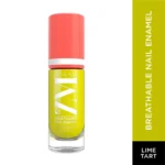 ZM Breathable Nail Enamel Glossy Finish & Water Permeable, Lime Tart - 6 ml