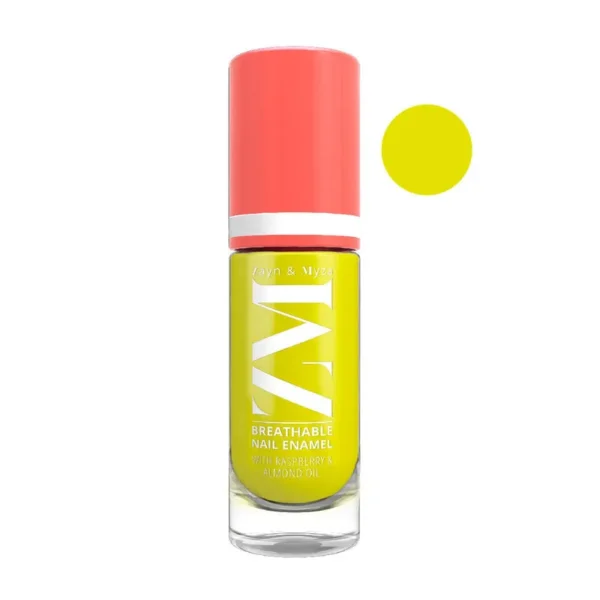 ZM Breathable Nail Enamel Glossy Finish & Water Permeable, Lime Tart - 6 ml - Image 3