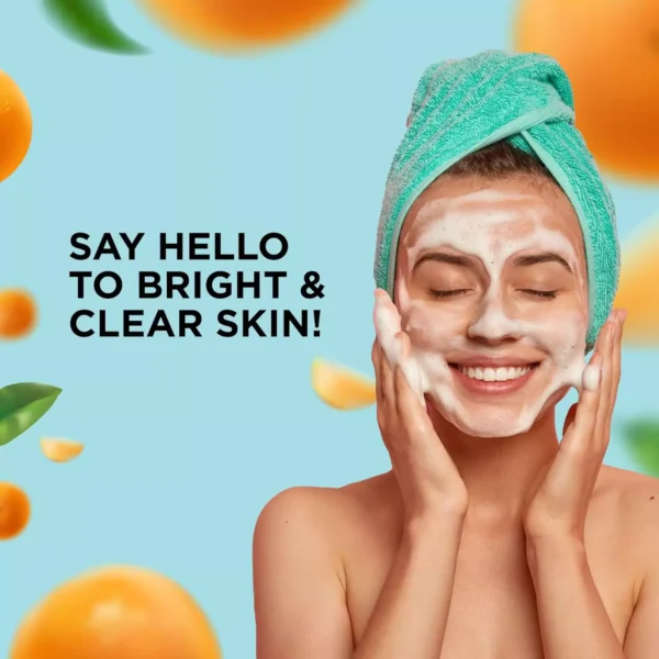 ZM Vitamin C Foaming Face wash | For glowing skin | Exfoliator Brush for Deep Cleansing | Brightening Face wash for men & women | All skin types - 100 ml - Image 6