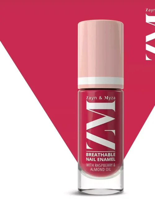 ZM Zayn & Myza Breathable Nail Enamel - Strawberry Jelly | Smooth Application | Quick-Drying I Longlasting I Chip-Defiant I Water Permeable | Glossy Finish | 100% Vegan, 6 ml