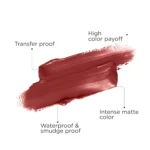 ZM Transfer-Proof Power Matte Finish, Liquid Lip Colour, 6 ml (Earthy Brown) - Image 3