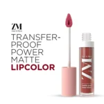 ZM Zayn & Myza Transfer-Proof Power Matte Finish, Liquid Lip Colour, 6ml (Rosewood Nude) - Image 2
