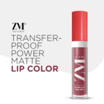 ZM Zayn & Myza Transfer-Proof Power Matte Finish, Liquid Lip Colour, 6 ml (Merry Mauve) - Image 2