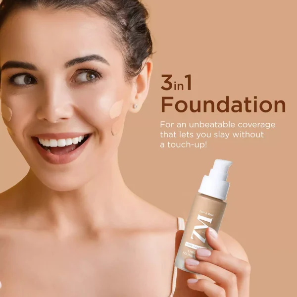 ZM Game Face on Liquid Foundation 12hour Long-lasting | Smudge-Proof | Transfer Proof | SPF 25 (vanilla) - Image 3