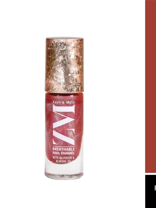 ZM Zayn & Myza Breathable Nail Enamel With Raspberry & Almond Oil, Ruby Red 7ml
